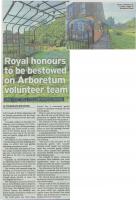 Arboretum Friends Group awarded the King's Award for Voluntary Service with Rotary support.